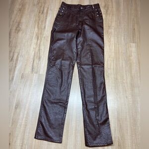 Vintage Rockies Faux Leather Pants